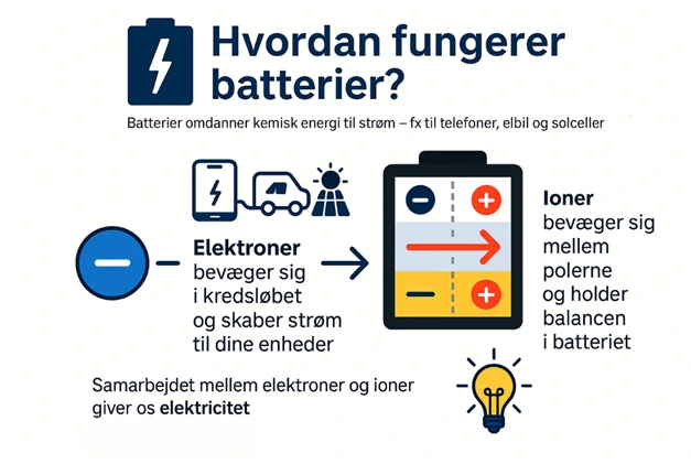 Hvordan fungere et batteri